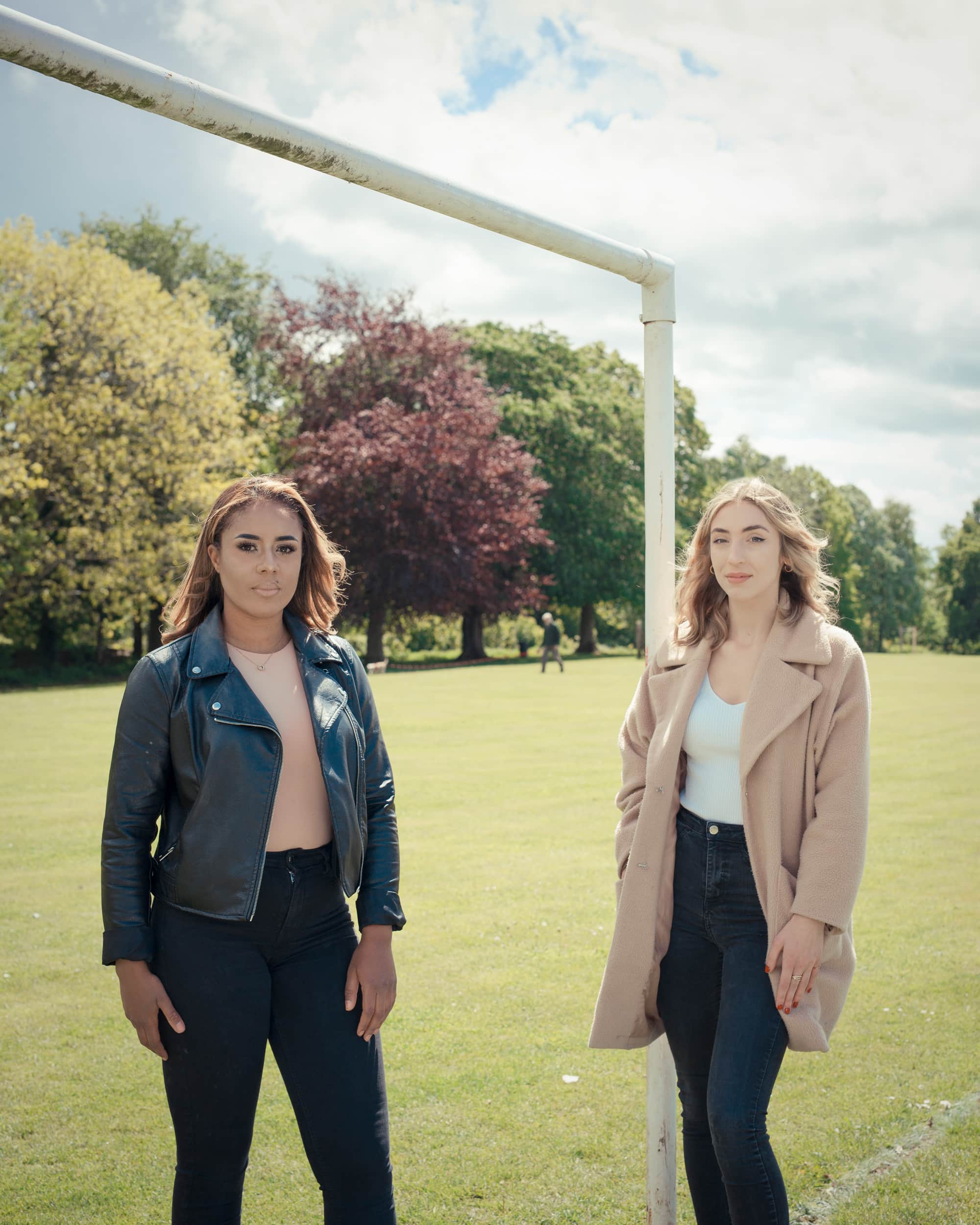 khady gueye and eleni eldridge-tull photographed in Lydney, Forest of Dean for the observer. They organised a BLM event in June 2020 at Bathurst park